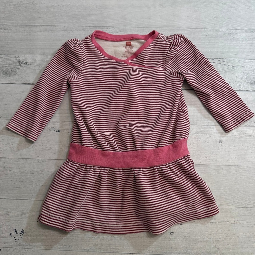Tea collection girls striped dress 18/24 months